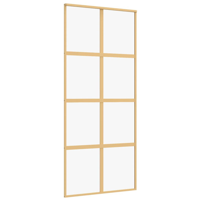 Bucknell Sliding Door, Gold/Clear, 90cm W x 205cm H