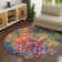 Corlenzo Abstract Orange/Pink/Blue/Yellow Area Rug