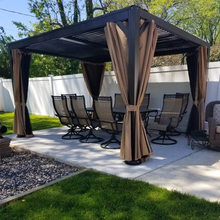 Purple Leaf Aluminum Pergola u0026 Reviews | Wayfair