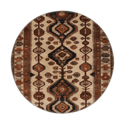 Turkish Brown Indoor and Outdoor Area Rug