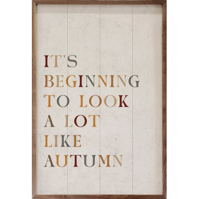 «A Lot Like Autumn White» sur bois
