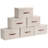 6 Pack Rectangle Storage Shelf Basket Bin with Lid and Leather Handles-276076503-276076502