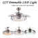 Deljunco 36'' Ceiling Fan with LED Lights