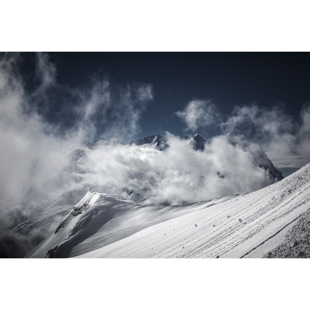 Schweizer Alpen Wolkenlandschaft Schweiz von 35007 - No Frame Kunstdrucke auf Leinwand