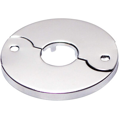 Floor And Ceiling Plate Cover Split Flange Replacement And Repair Kit, Fits 3/4 Inch IPS Galvanized Pipe Or 1 Inch Copper Pipe, Chrome Finish (Pack Of 6)