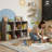 6-Cube Storage Organizer Shelf, Home Storage Shelf Divider w/ Back, 11-Inch Storage Bookcase, Natural Oak -2096776200-2096776202