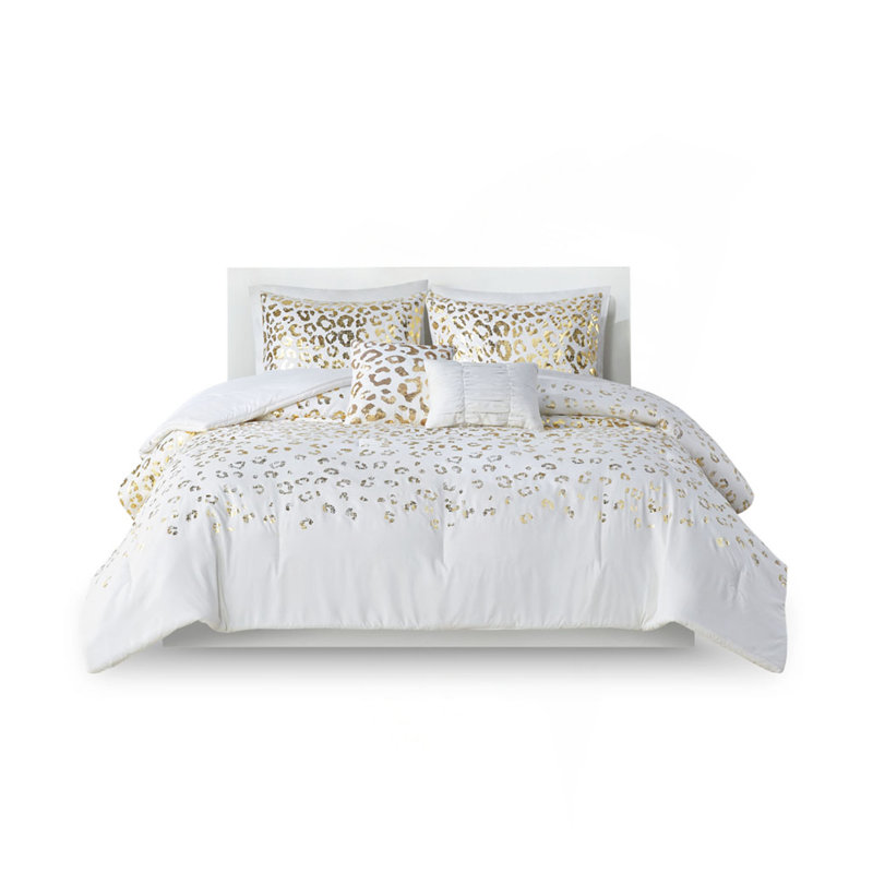 Metallic Animal Printed Comforter Set