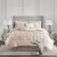 Ensemble de literie pour grand lit, touffeté en polyester Modern Blush Home