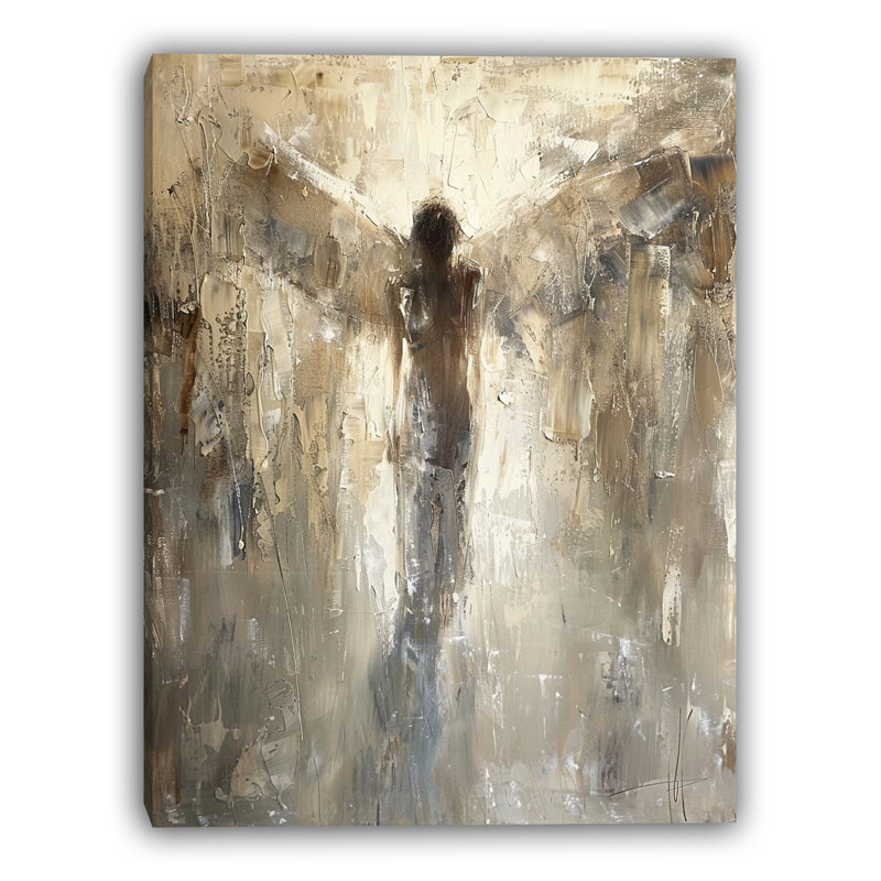 «Golden Benediction», art mural sur toile tendue, L 30 po x H 40 po x P 1,5 po