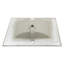 Lavabo de meuble-lavabo rectangulaire blanc 30,2 "x 18,5", une pièce, faible absorption d'eau, tache, surface de robinet lisse, résistance aux acides, utilisation dans la salle de bain