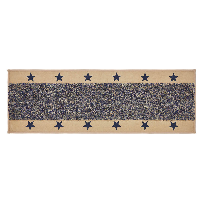 Cotton Blend Non-Slip Bath Mat, 17"W x 48"L