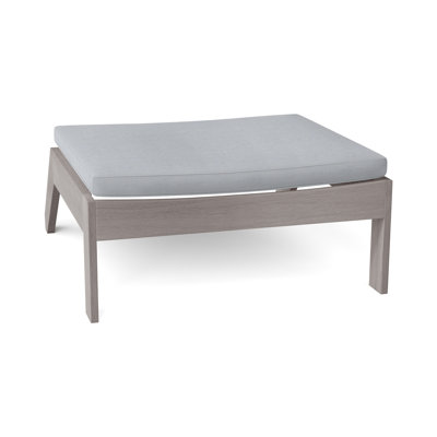 Ashland Outdoor Teak Ottoman with Cushion