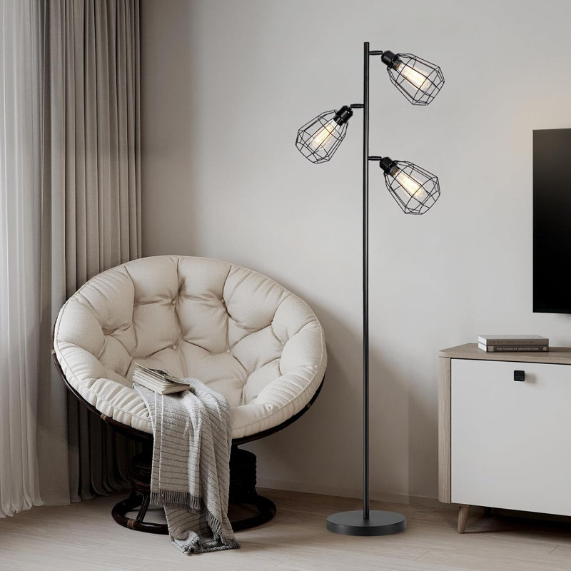Mitchel 166cm Black Tree Floor Lamp