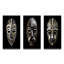 3 pièces sur toile - Masque africain traditionnel et traditionnel-176868245-176868247