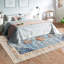 Tapis rétro antidérapant à motif floral lavable à la machine Vintage-621309216