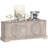 Manufactured Wood and Metal Sideboard with Adjustable Shelves 