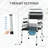 Adjustable Height Bedside Commode Chair For Seniors