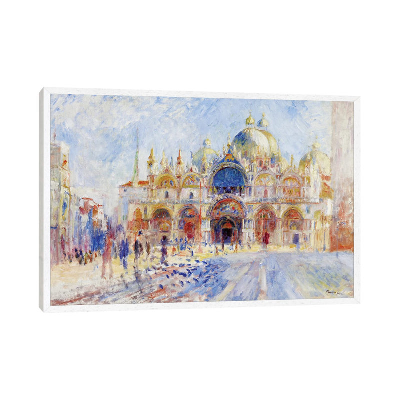 The Piazza San Marco, Venice, 1881 by Pierre-Auguste Renoir - Painting on Canvas, 45.72cm H x 66.04cm W x 3.81cm D