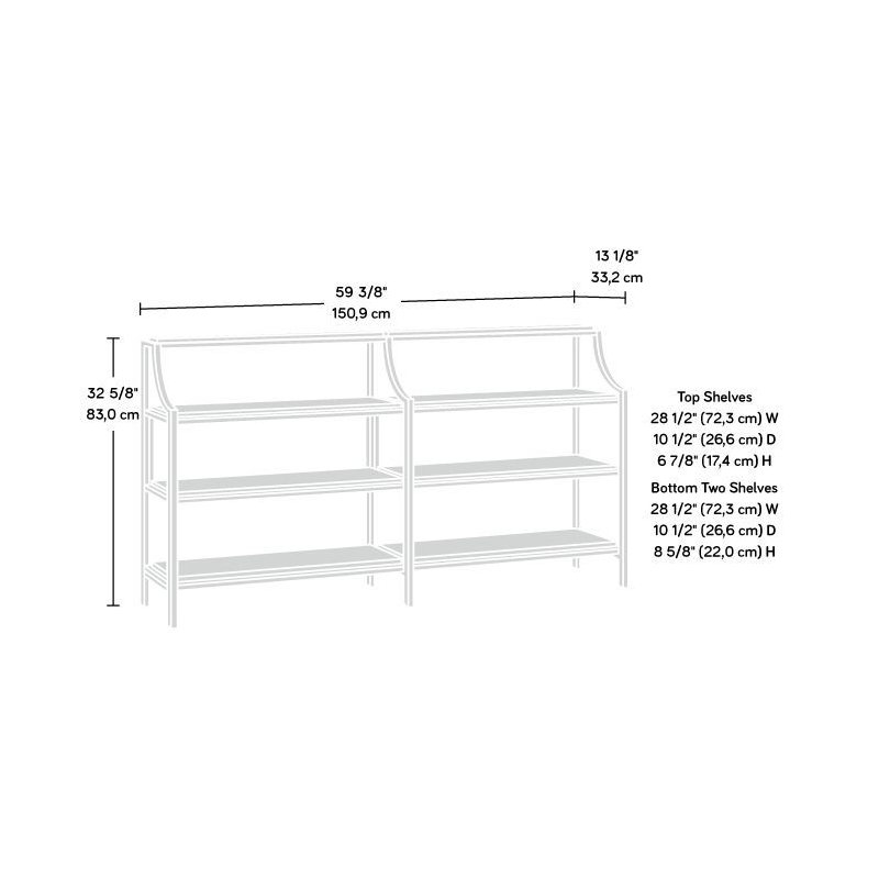 Console Sabatier 59,37 po, Brun