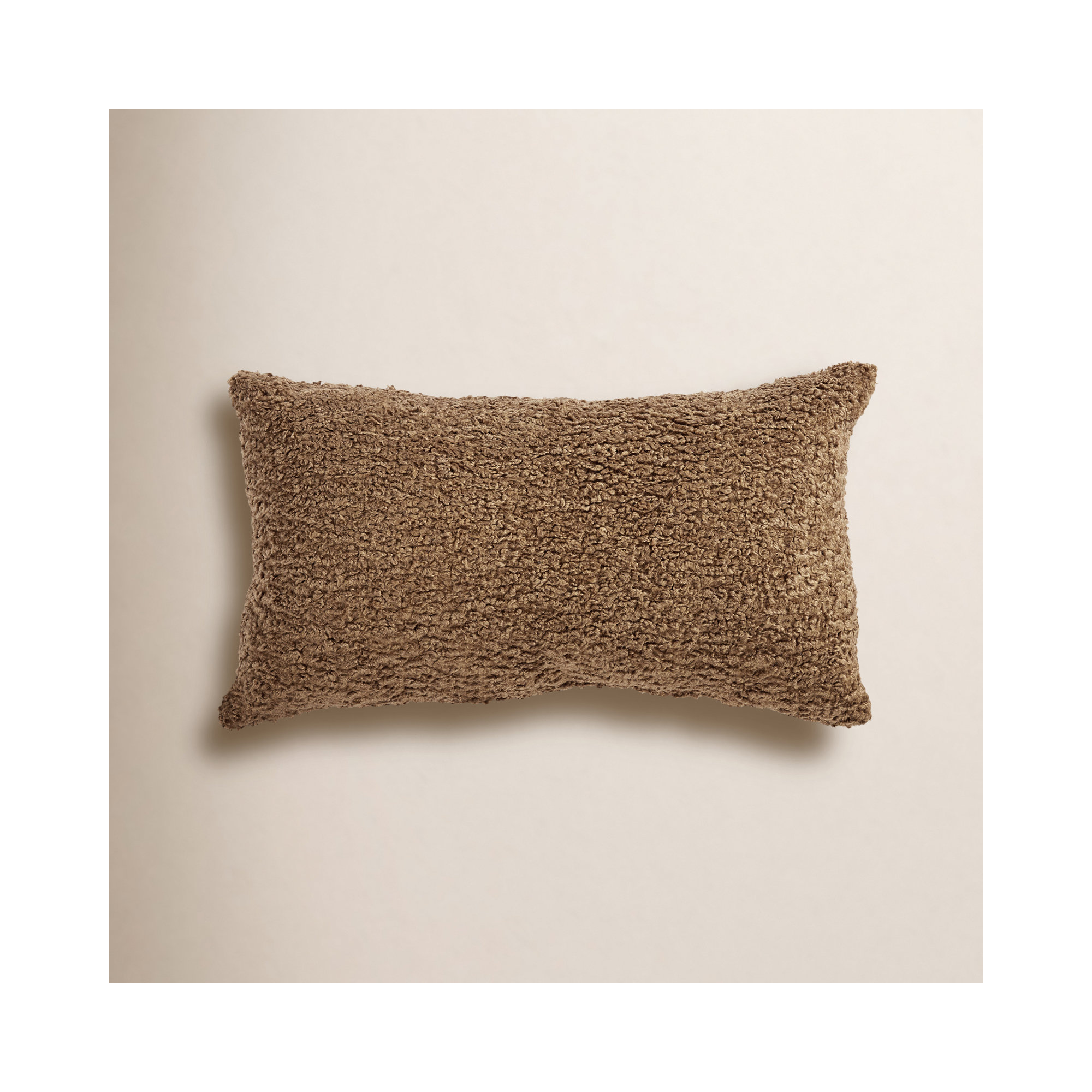 Zhara Lumbar Throw Pillow, 12" H x 24" W x 6" D, Zazzle Taupe