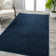 Airidas Solid Low-Pile Navy Rug