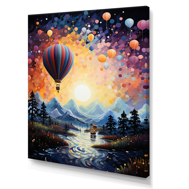 Montgolfière Heavenly Bliss I, Toile tendue, H 32 po x l 24 po x P 1 po