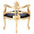 French Slipper Corner Chair