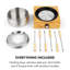 Klarstein 1.3 L Stainless Steel Fondue Set