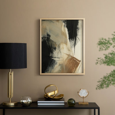 «Baked Paintstrokes V», reproduction encadrée en bois massif