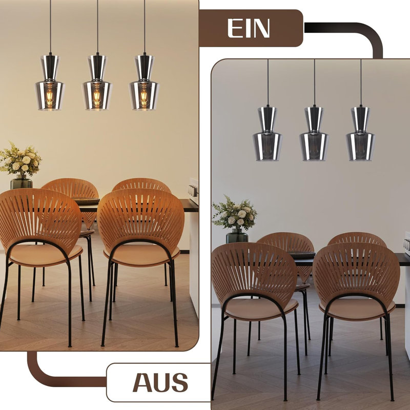 3 - Light Matte Black Cylinder Pendant