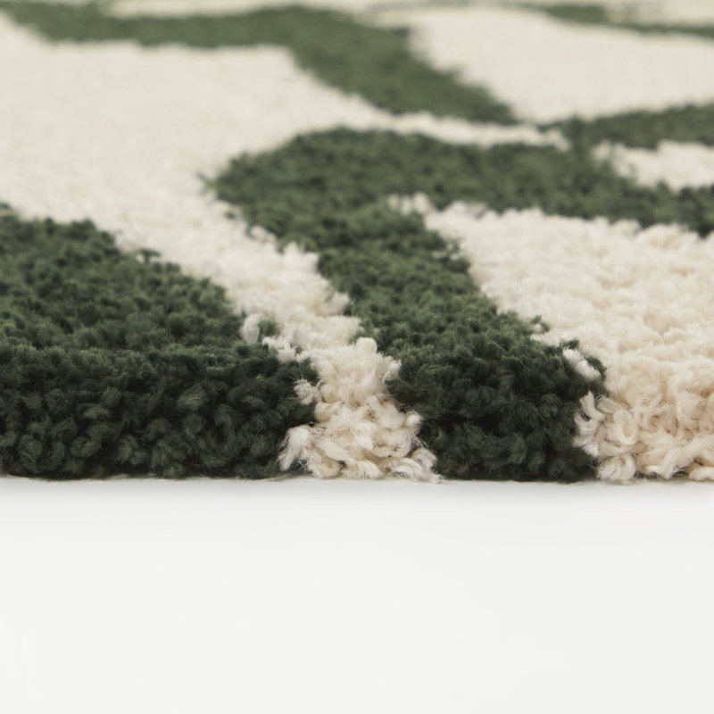 Alonzo Green Modern Abstract Area Rug, Rectangle 7'10" x 10'