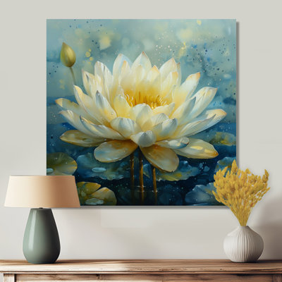 Décoration murale Lotus blanc et bleu Garden of Life