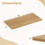 Plateau de table 48 po x 24 po avec coins arrondis sécuritaires pour bureau personnel-123410700