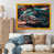 Impression dorée sur toile encadrée