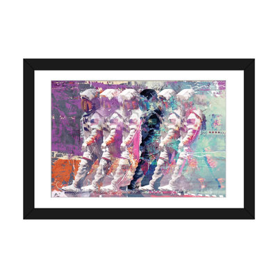 «Astronauts» par Teis Albers - Estampe numérique sur toile tendue avec châssis