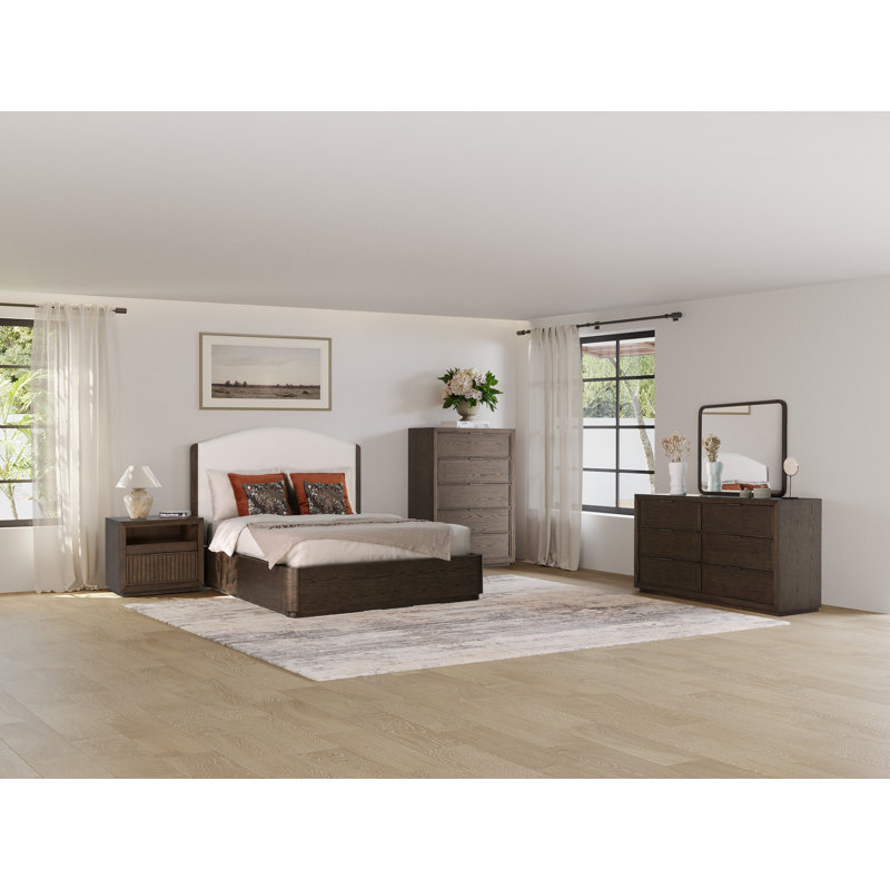 Athens Upholstered Bed 4PC Set, King