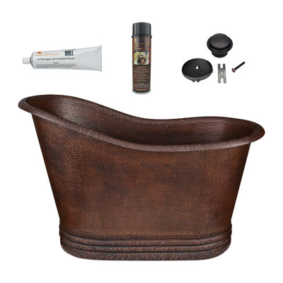 Premier Copper Products BSP5_BTS52DB Bathtub And Drain Package