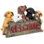 Statue de chiot parade amusante
