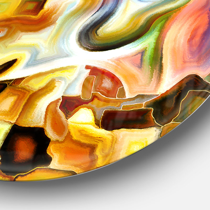 «Way of Inner Paint», reproduction d'impression sur métal, H 38 po x l 38 po x P 1 po