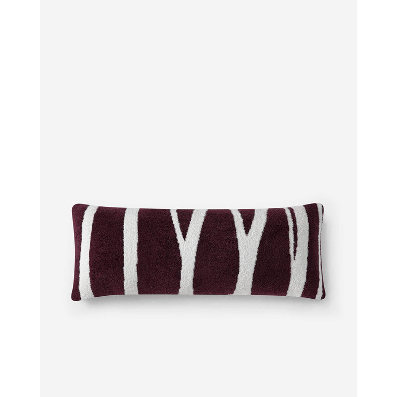 Coussin Cloud Silque Woodland, Résumé blanc/fig