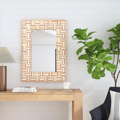 Crystianna Recycled Wood Rectangular Mirror
