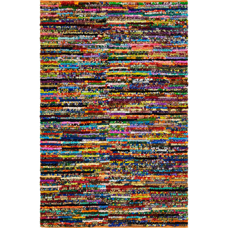 Cotton Southwestern Indoor Rug, Rectangle 6' x 9'