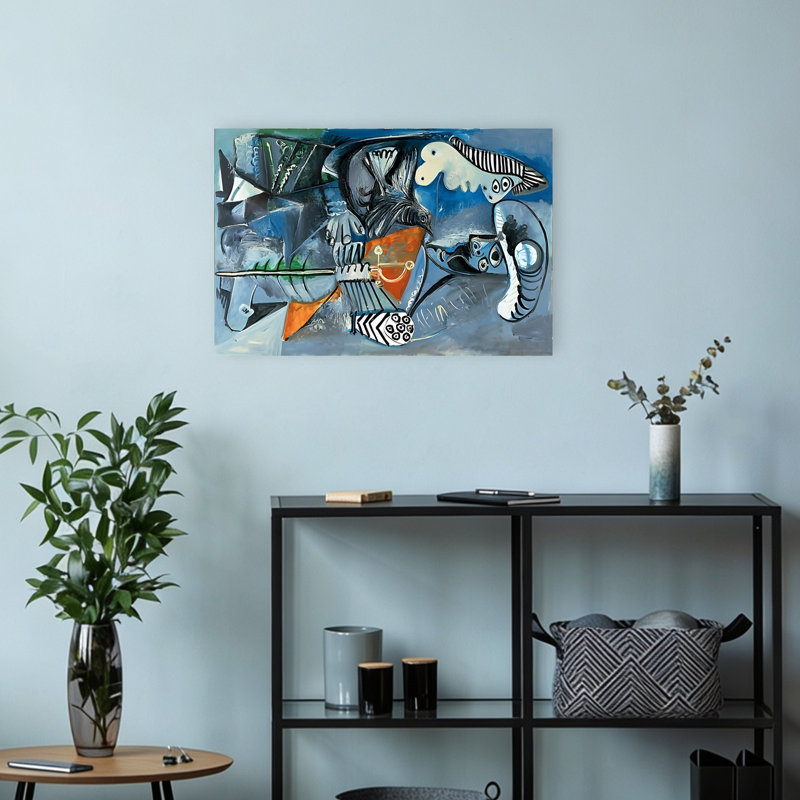 Abstrait oiseau avec mains, oiseau abstrait contemporain, H 12 po x l 18 po