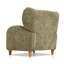 Fauteuils d'appoint multifonctionnels, fauteuil inclinable moderne en tissu olive