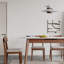 Table de salle à manger extensible en bois avec plateau en faux marbre Joey-2135057414