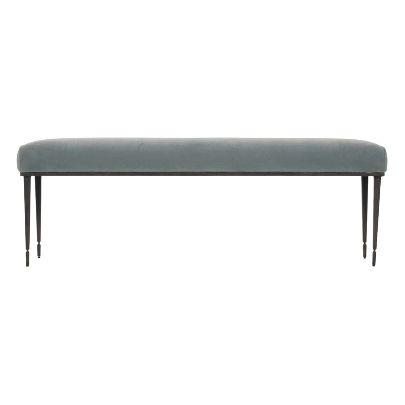 Upholstered Bench, Teal