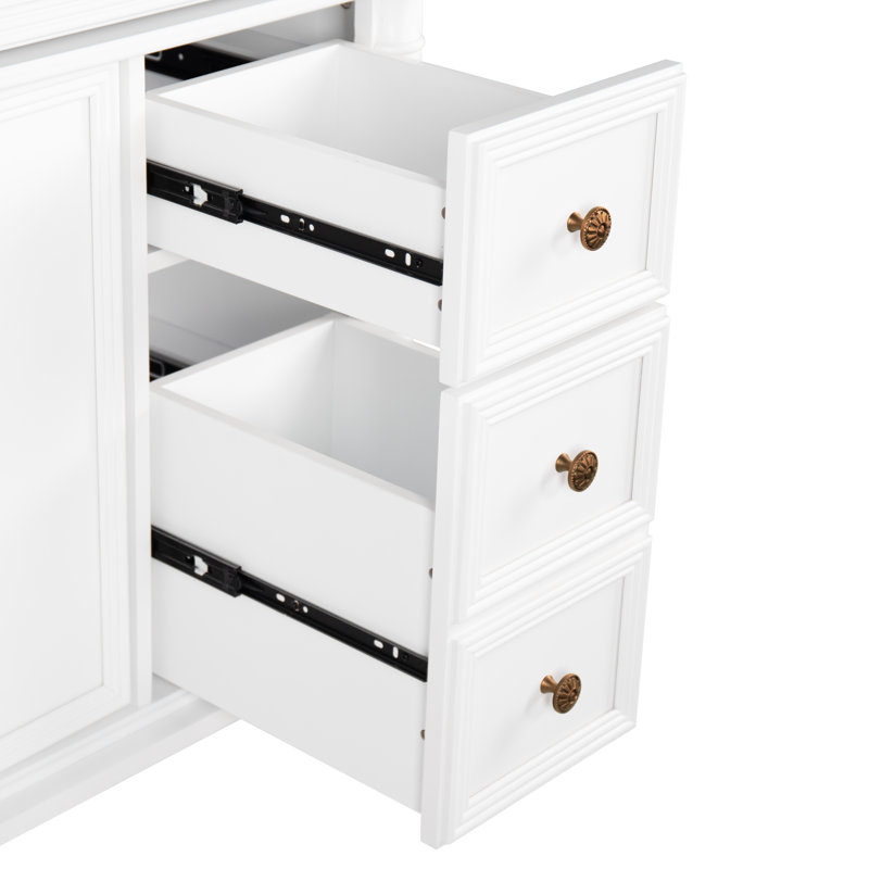 Meuble-lavabo 36 po avec lavabo Linsay, Blanc