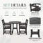 Modern Patio Bar Sets, HDPE 3 Piece Compact Bistro for Balcony Dining-271667181
