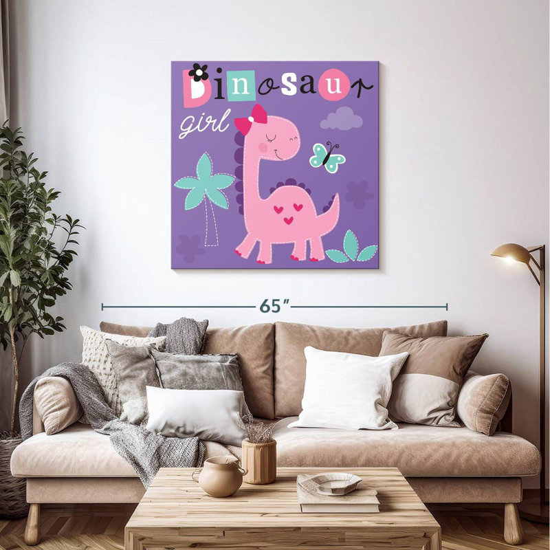 «Ashelle Dinosaur Girl», typographie, H 39 po x l 39 po