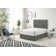 Pleasanton Linen Divan Bed Set with Sprung Memory Foam Mattress and Headboard